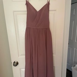 Azazie Size 6 Long bridesmaid dress